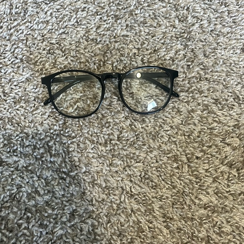 blue light glasses, black